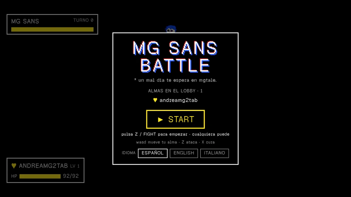 MG Sans Battle: a moment in the game (1 of 1)
