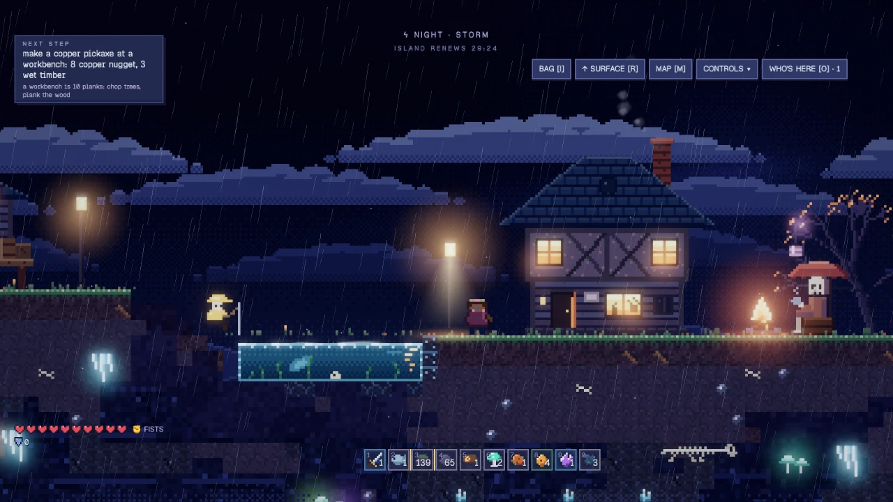Rain Island: a moment in the game (1 of 3)