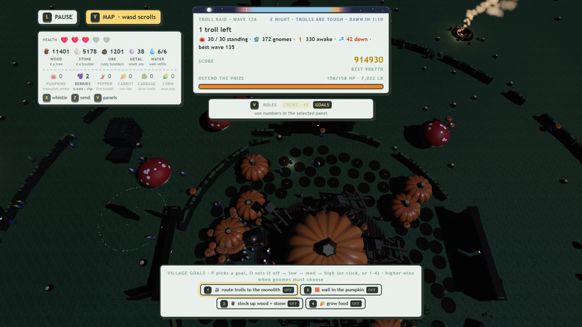 Gnome Guardians: Pumpkin Patch Panic: a moment in the game (1 of 1)