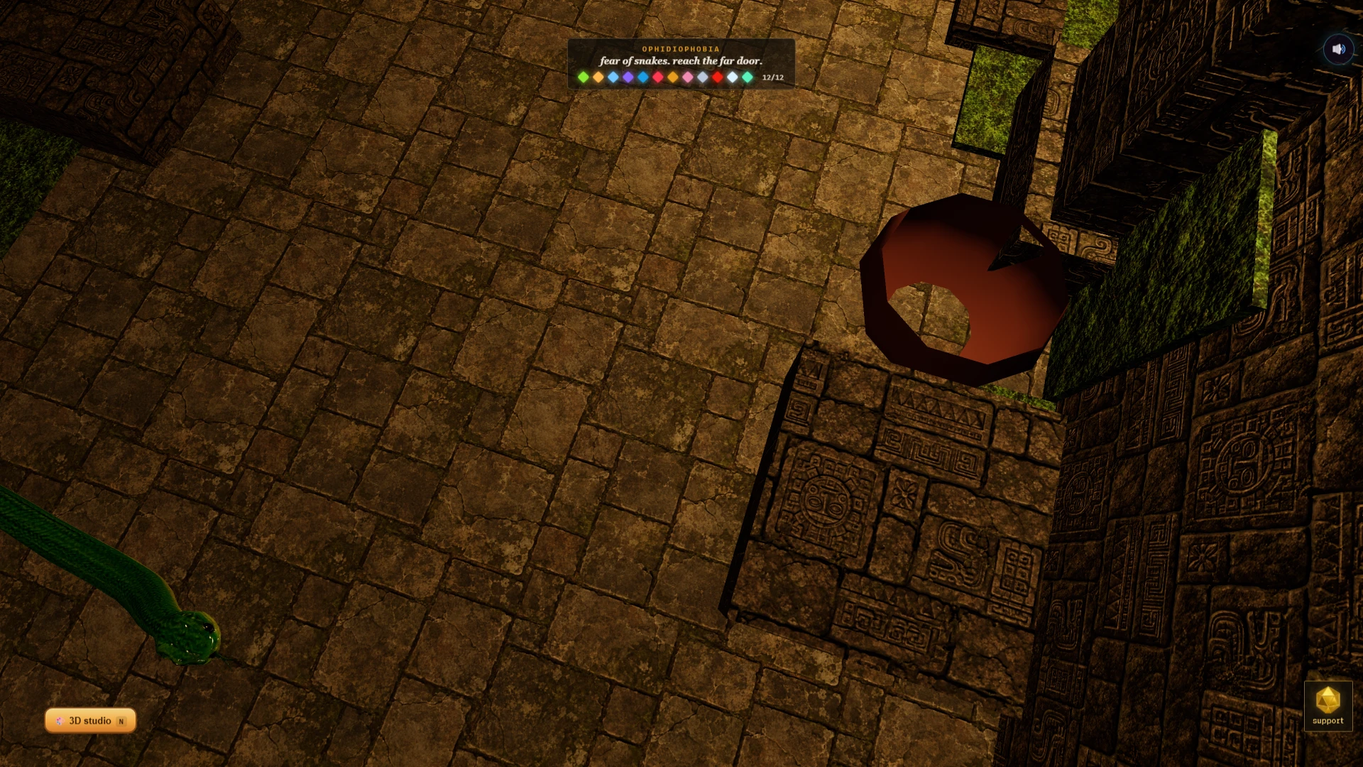 Spawn City Inn. The game's screen over its world. Taken for the update Scared Stiff.