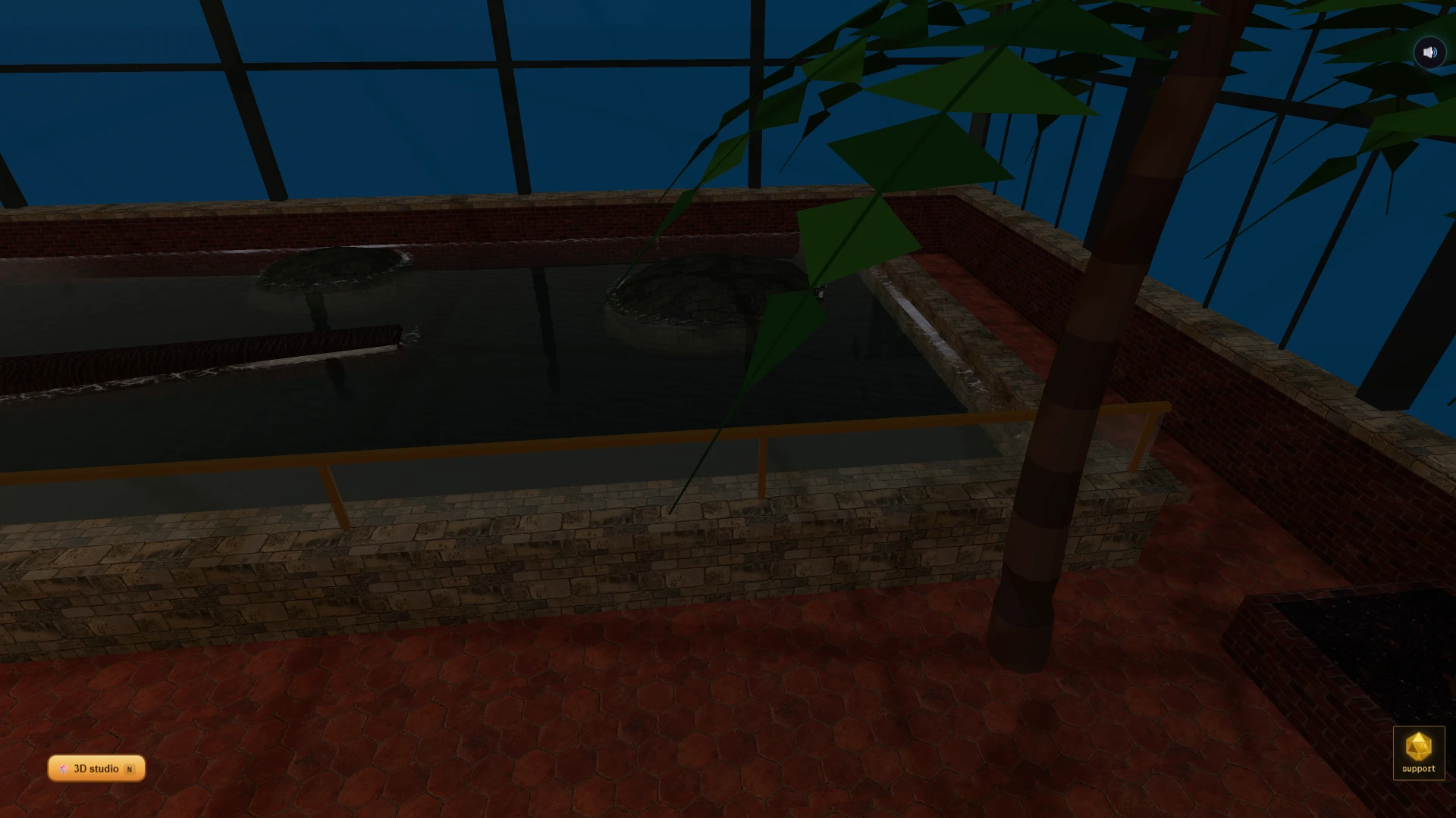 Spawn City Inn. The game's screen over its world. Taken for the update Reptile House: new leopard geckos.