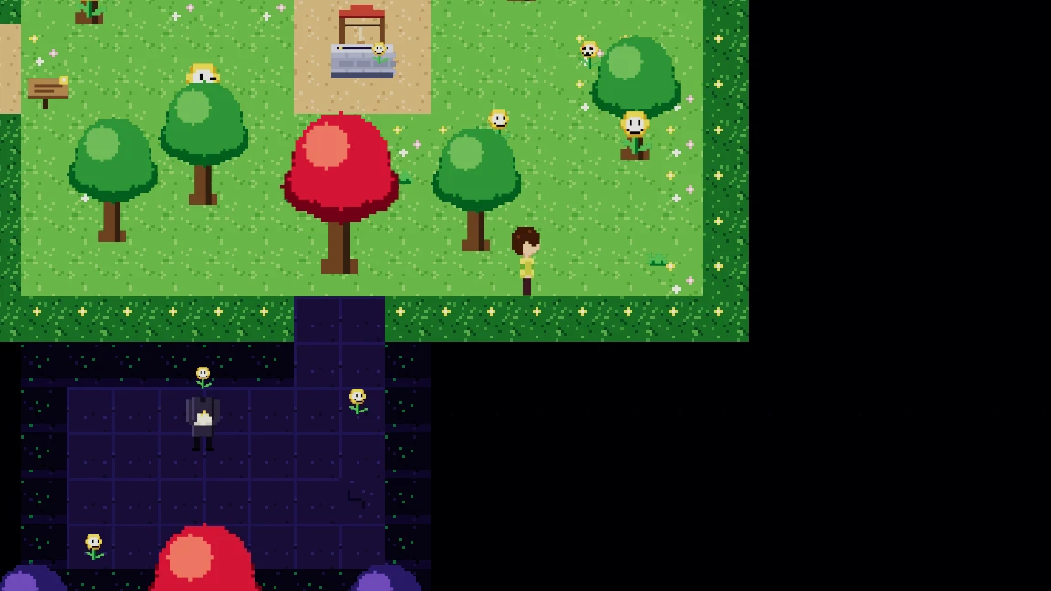DELTARUNE: FLOWERFALL: a moment in the game (1 of 1)