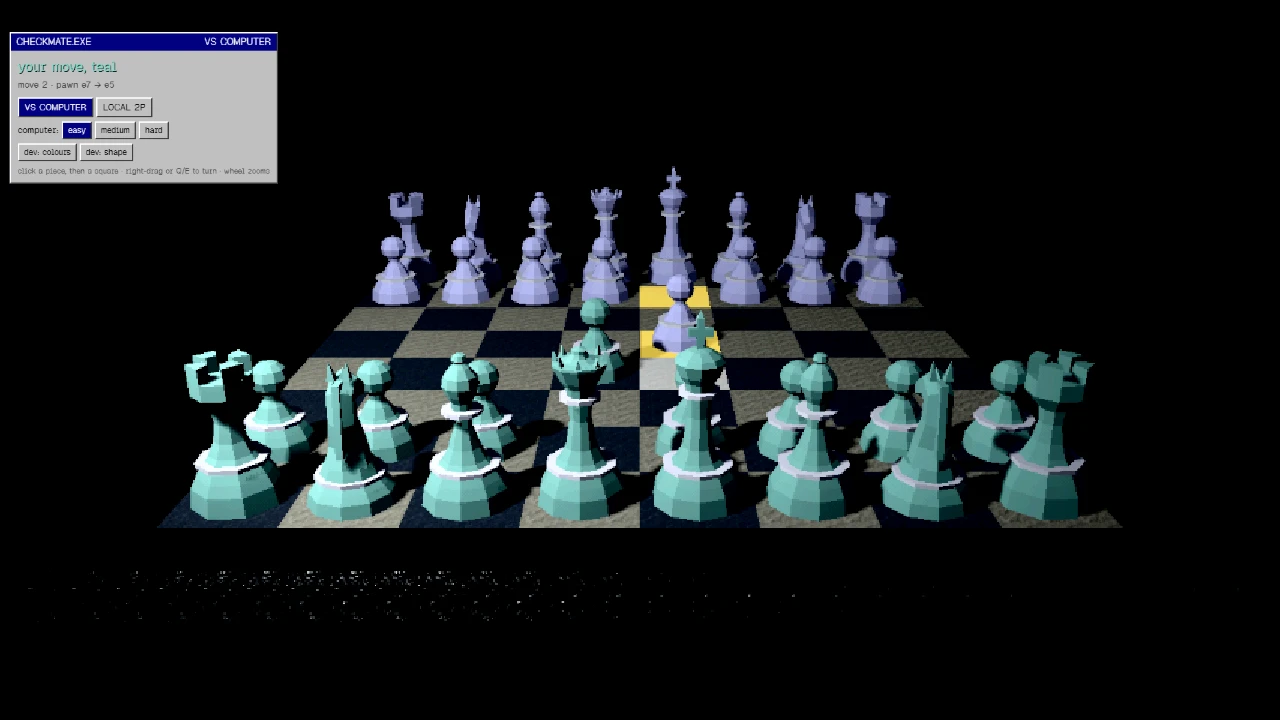 CHECKMATE.EXE: a moment in the game (1 of 2)