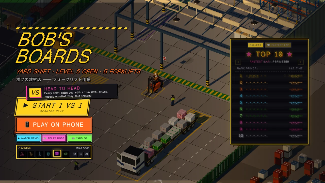 Bob's Boards : Forklift Driving Sim: a moment in the game (5 of 11)