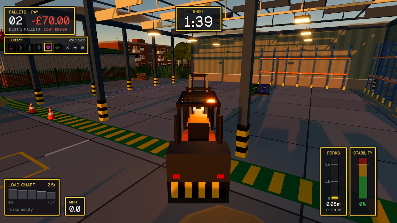 Bob's Boards : Forklift Driving Sim: a moment in the game (8 of 11)