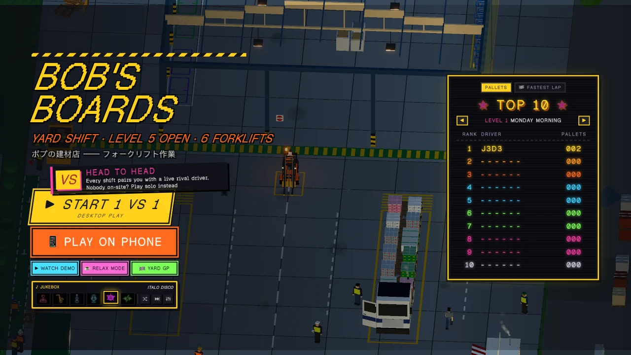 Bob's Boards : Forklift Driving Sim: a moment in the game (1 of 11)