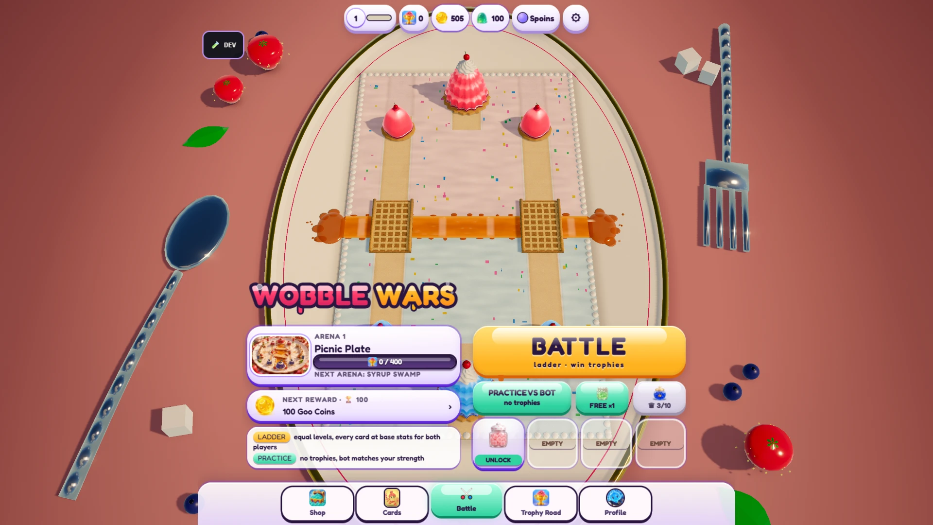 Wobble Wars: a moment in the game (2 of 2)