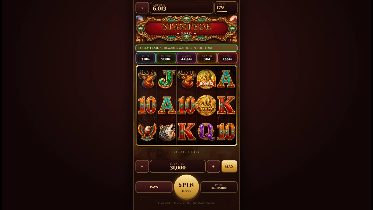 Lucky Lounge Mobile: a moment in the game (3 of 7)