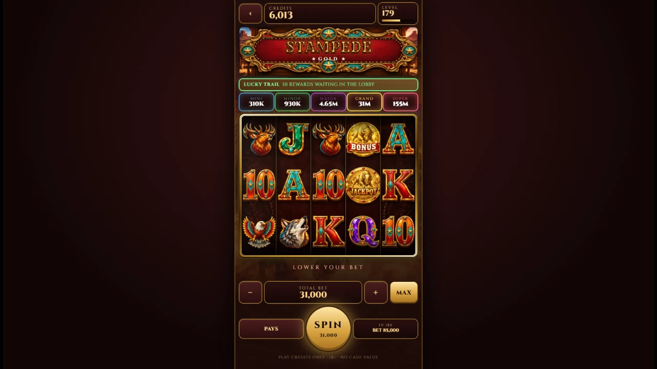 Lucky Lounge Mobile: a moment in the game (7 of 7)