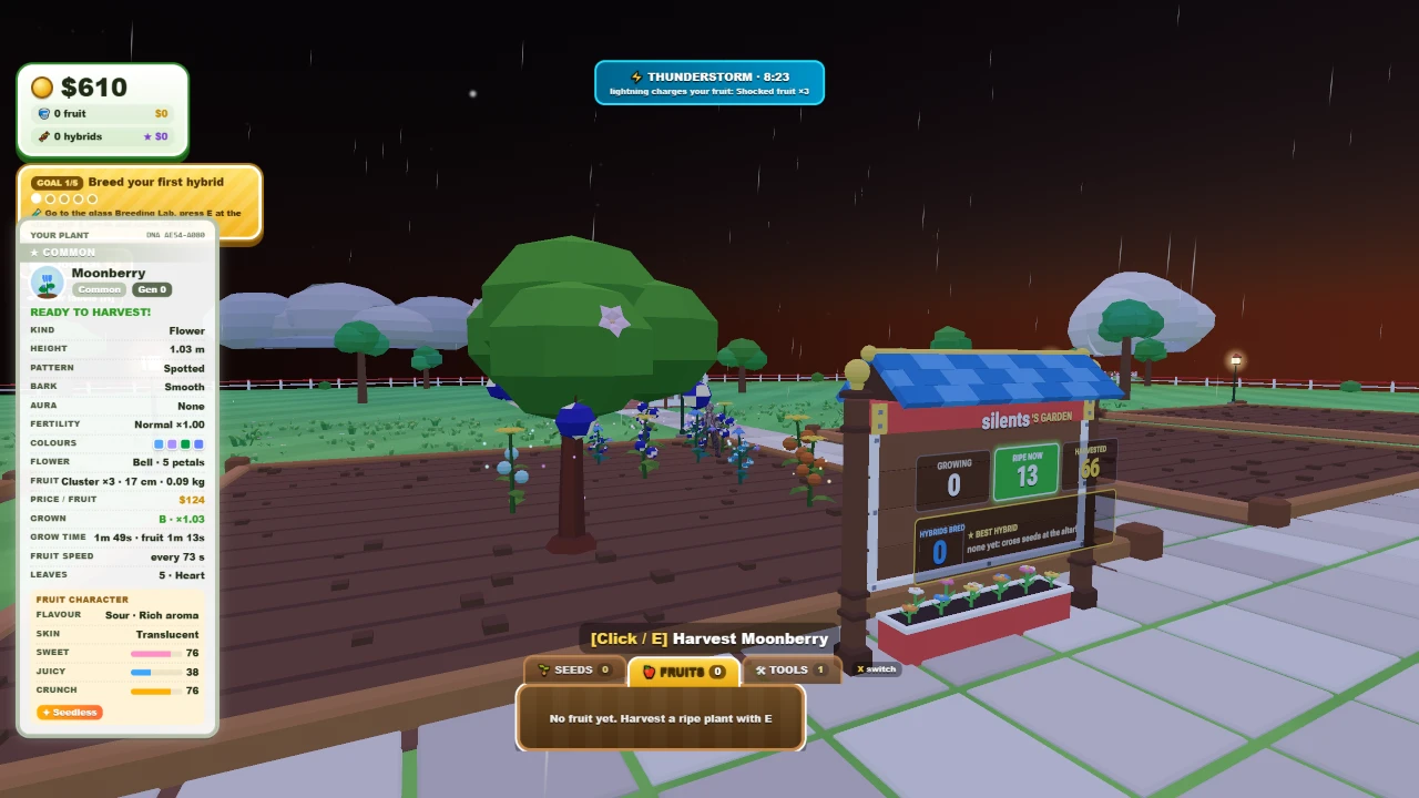Seed Splice Garden: a moment in the game (3 of 3)