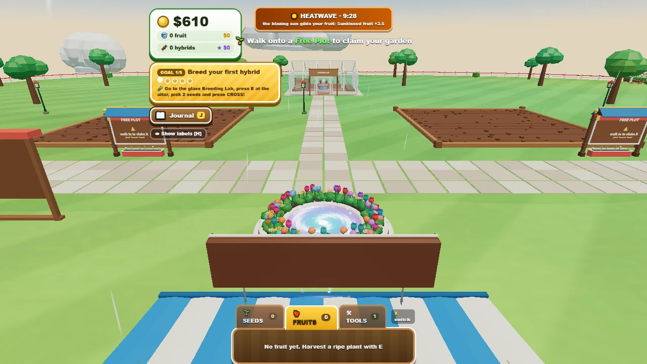 Seed Splice Garden: a moment in the game (1 of 3)
