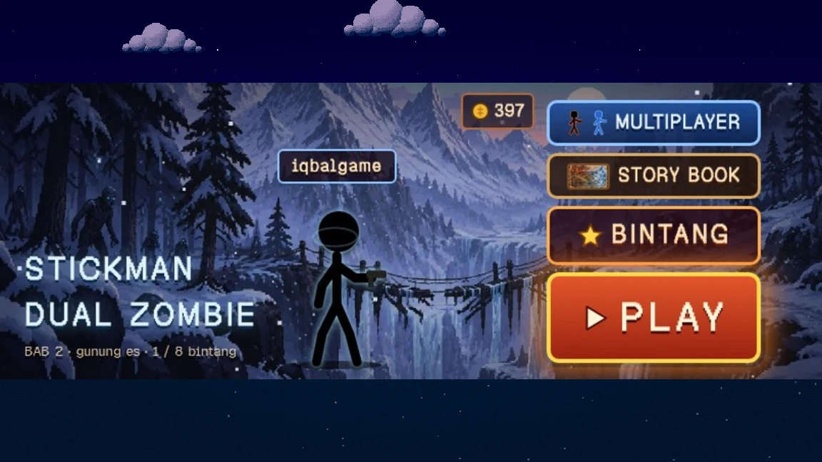 STICKMAN ZOMBIE INVASION: a moment in the game (1 of 1)