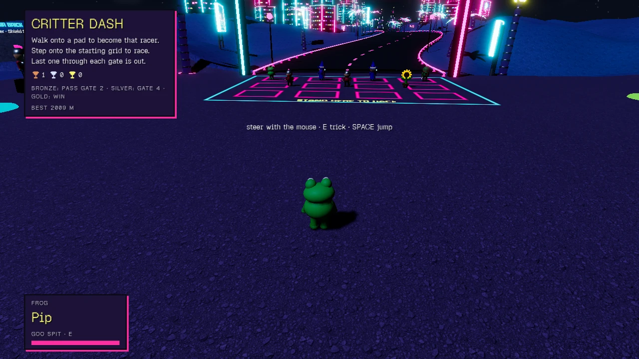 Critter Dash: a moment in the game (2 of 3)