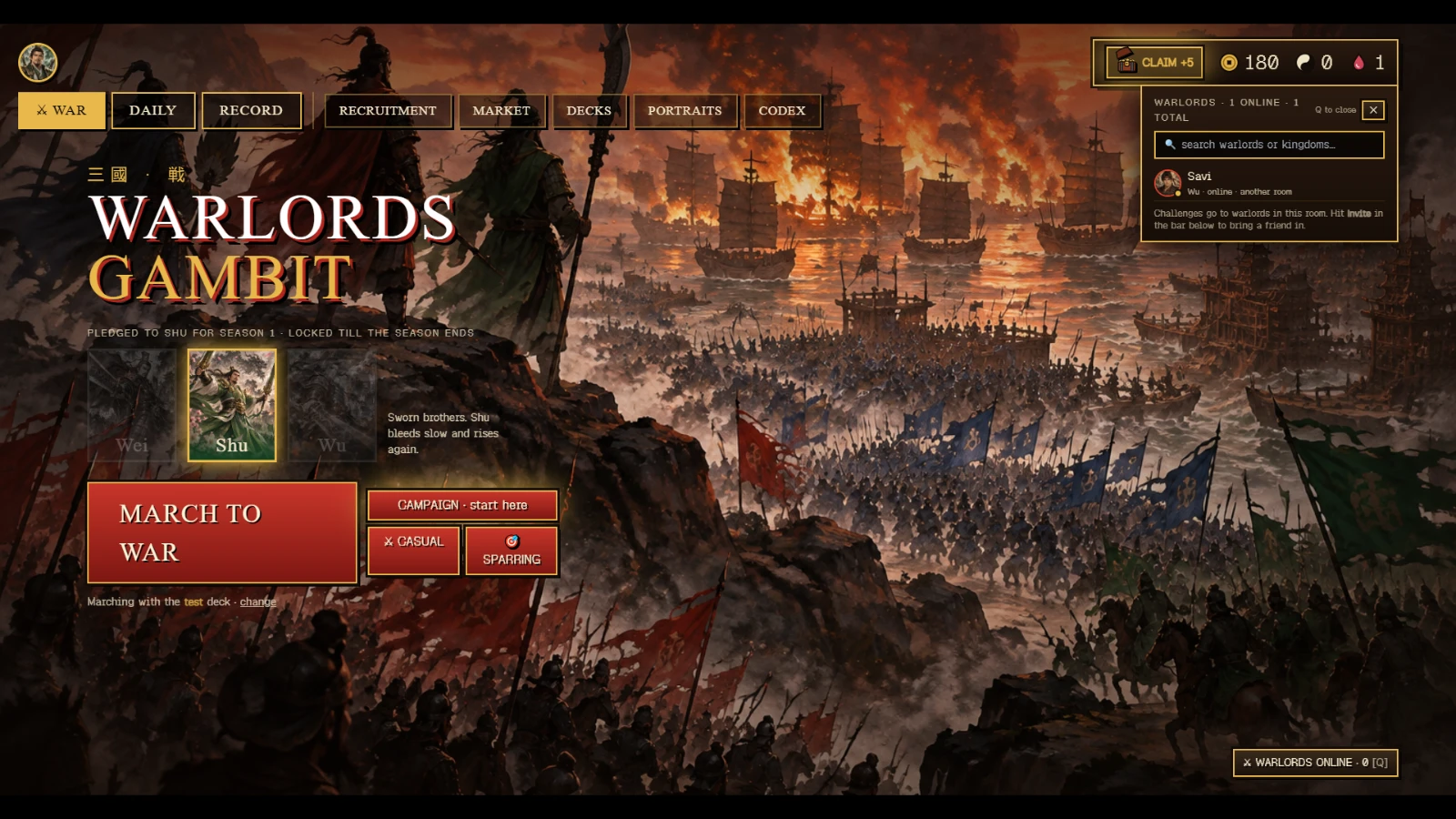 Warlords Gambit: a moment in the game (2 of 2)