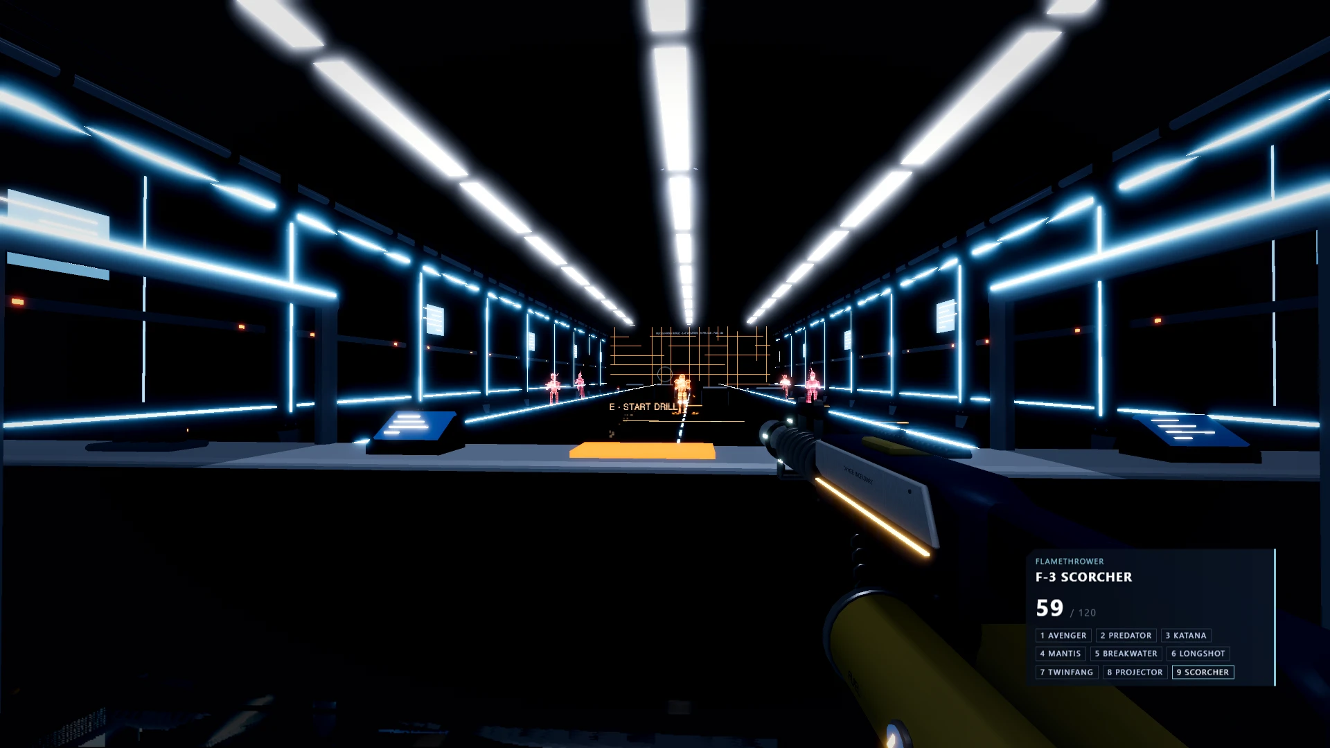 Nexus Firing Range VR: a moment in the game (1 of 2)