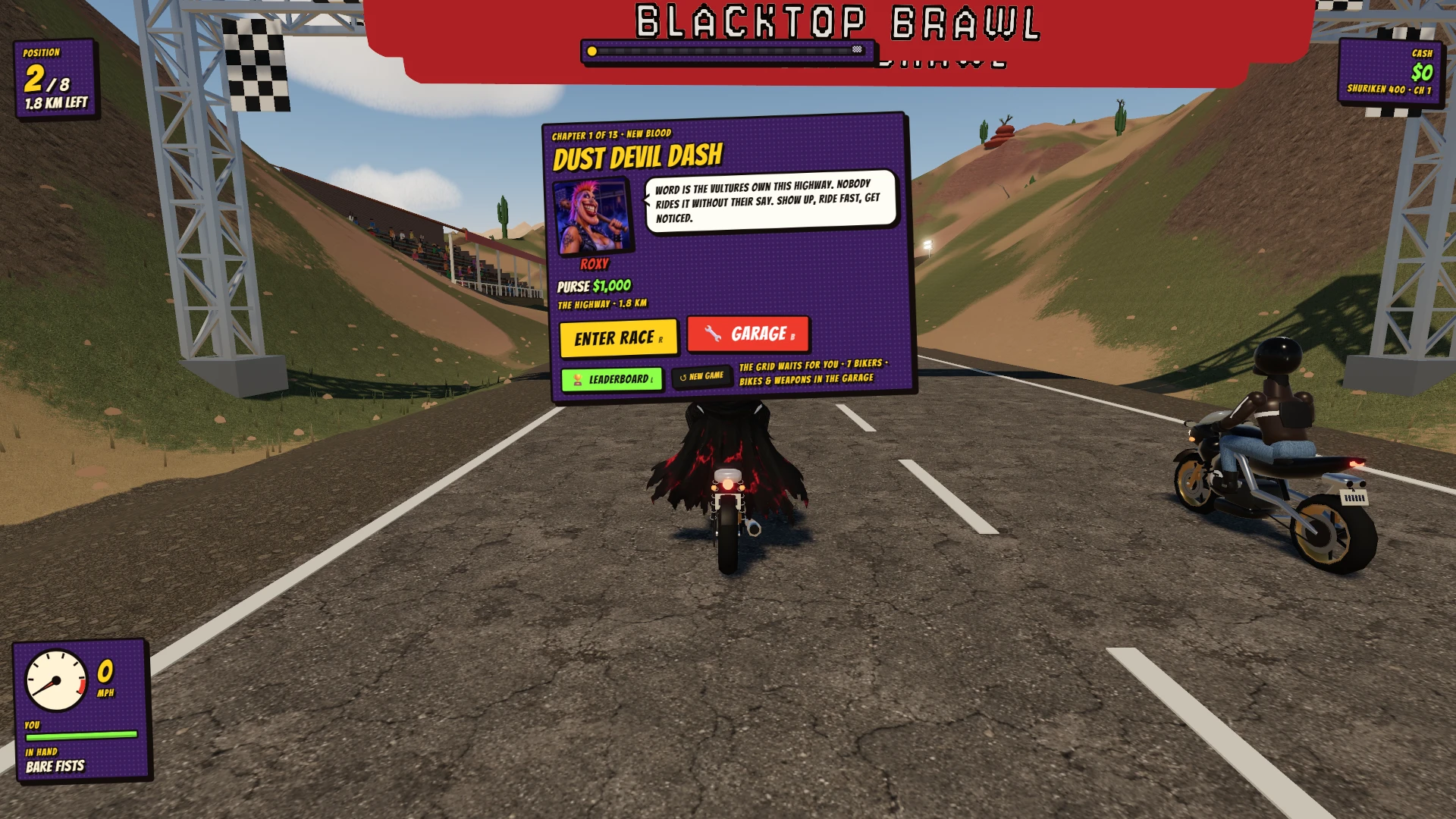 Blacktop Brawl: a moment in the game (1 of 2)
