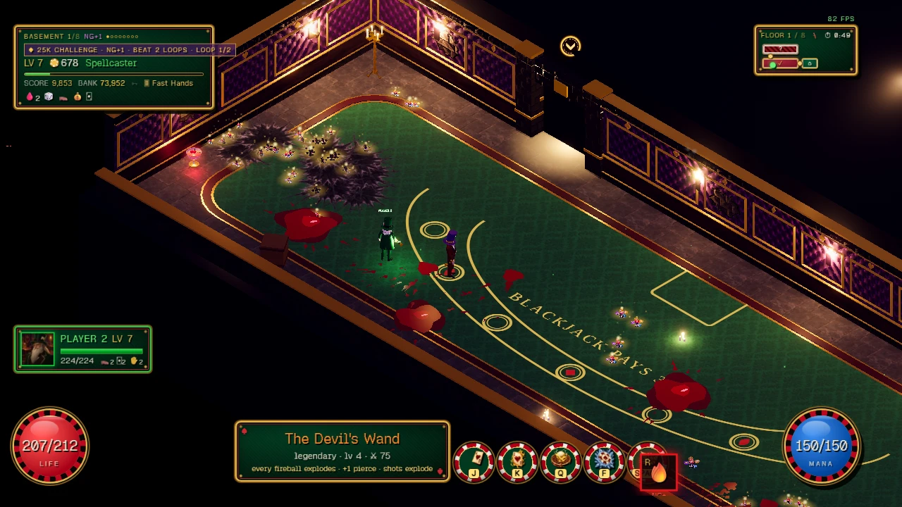 Hell Casino Roguelike: a moment in the game (1 of 8)