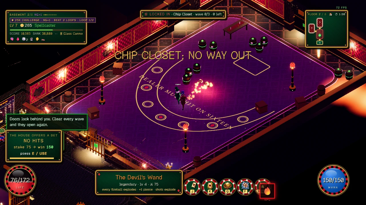 Hell Casino Roguelike: a moment in the game (6 of 8)