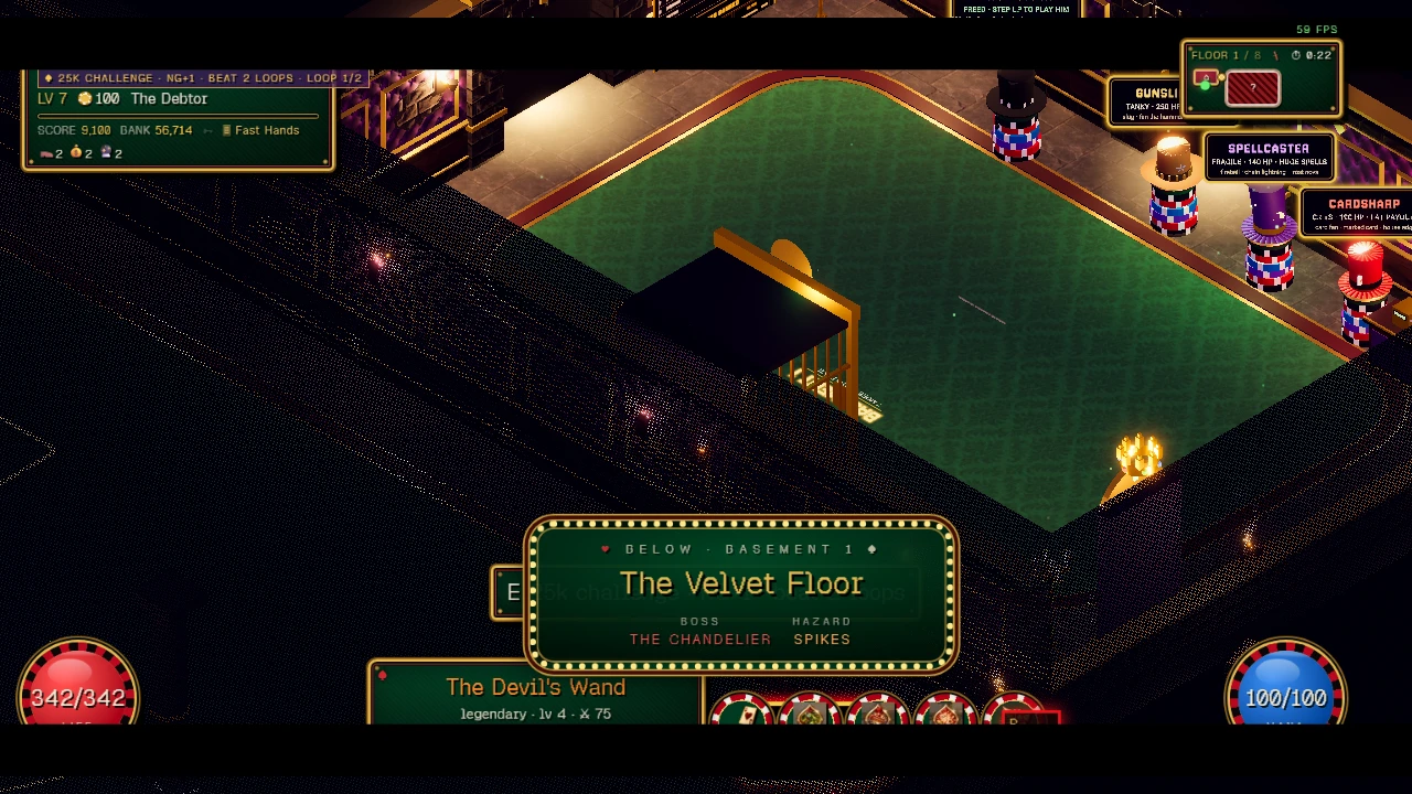 Hell Casino Roguelike: a moment in the game (2 of 8)