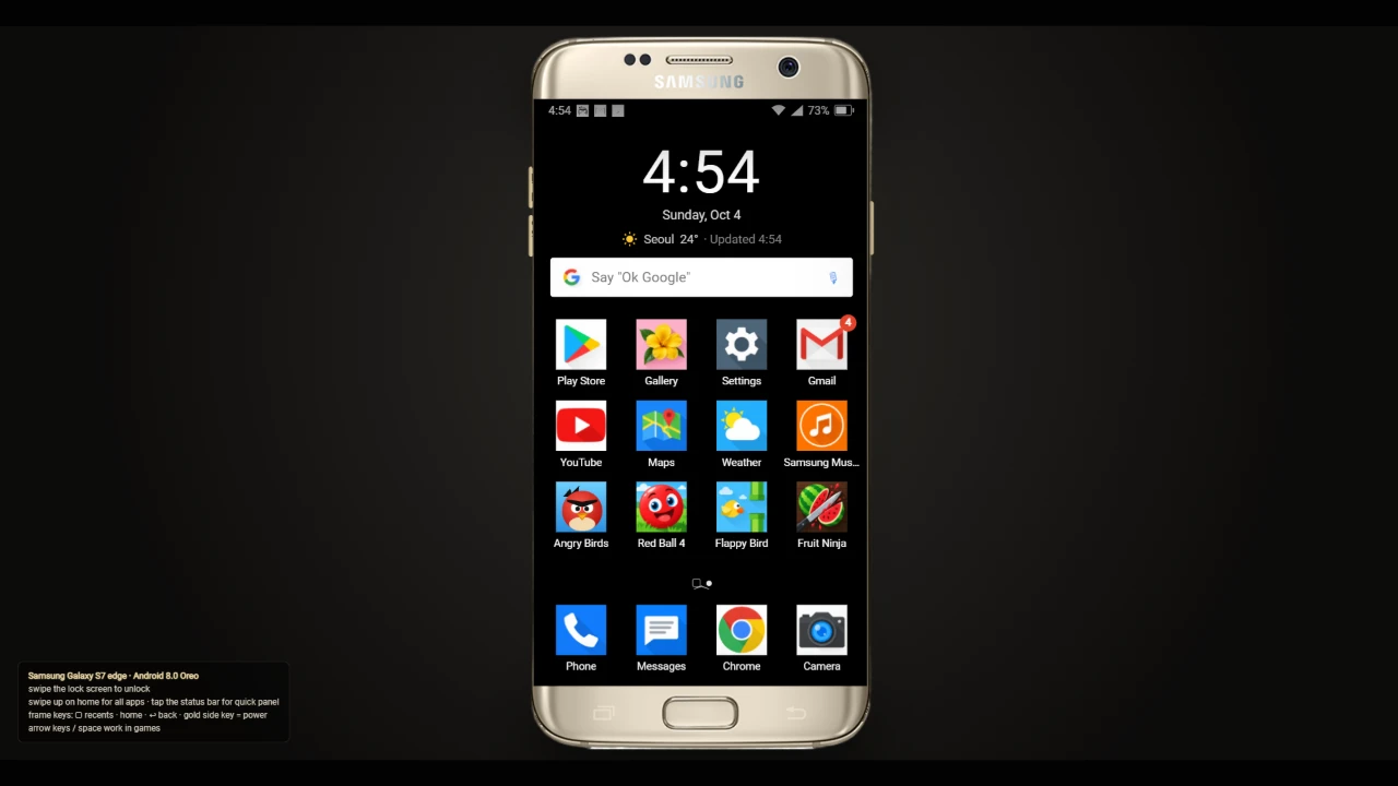 Samsung Galaxy S7 Edge Gold Simulator: a moment in the game (2 of 2)