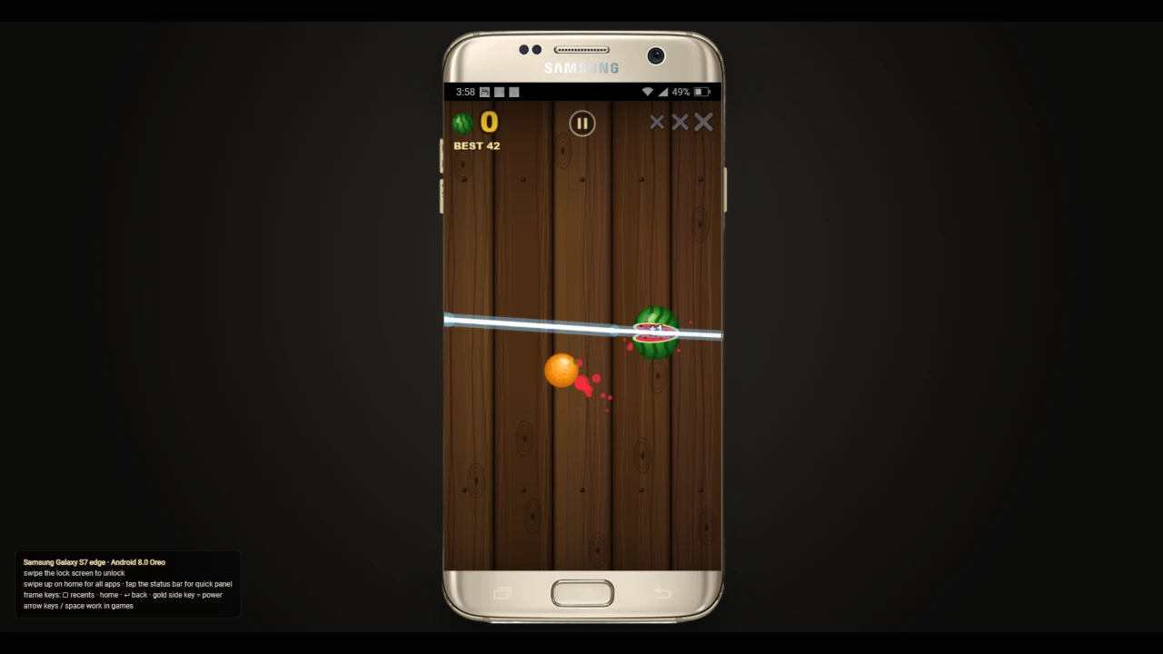 Samsung Galaxy S7 Edge Gold Simulator: a moment in the game (2 of 2)