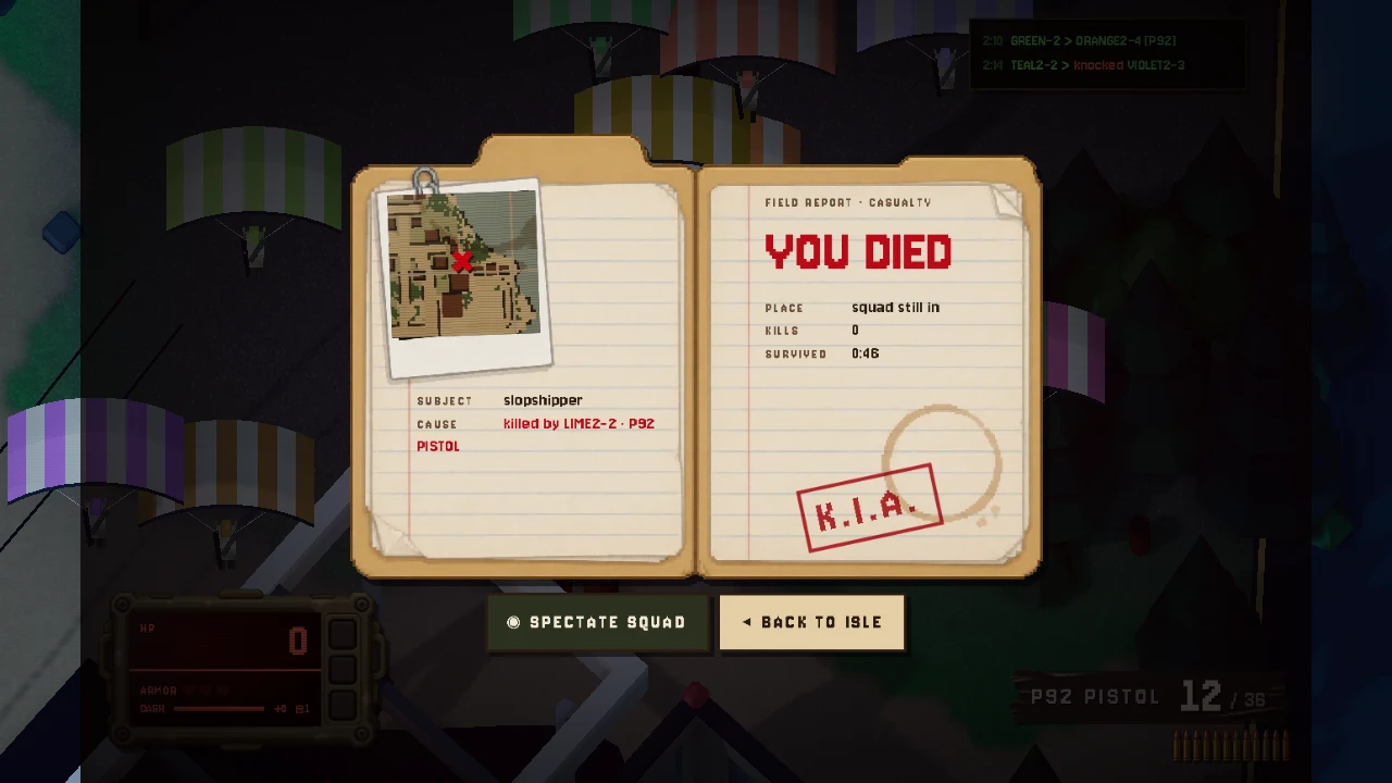 DEADZONE ROYALE: a moment in the game (2 of 3)