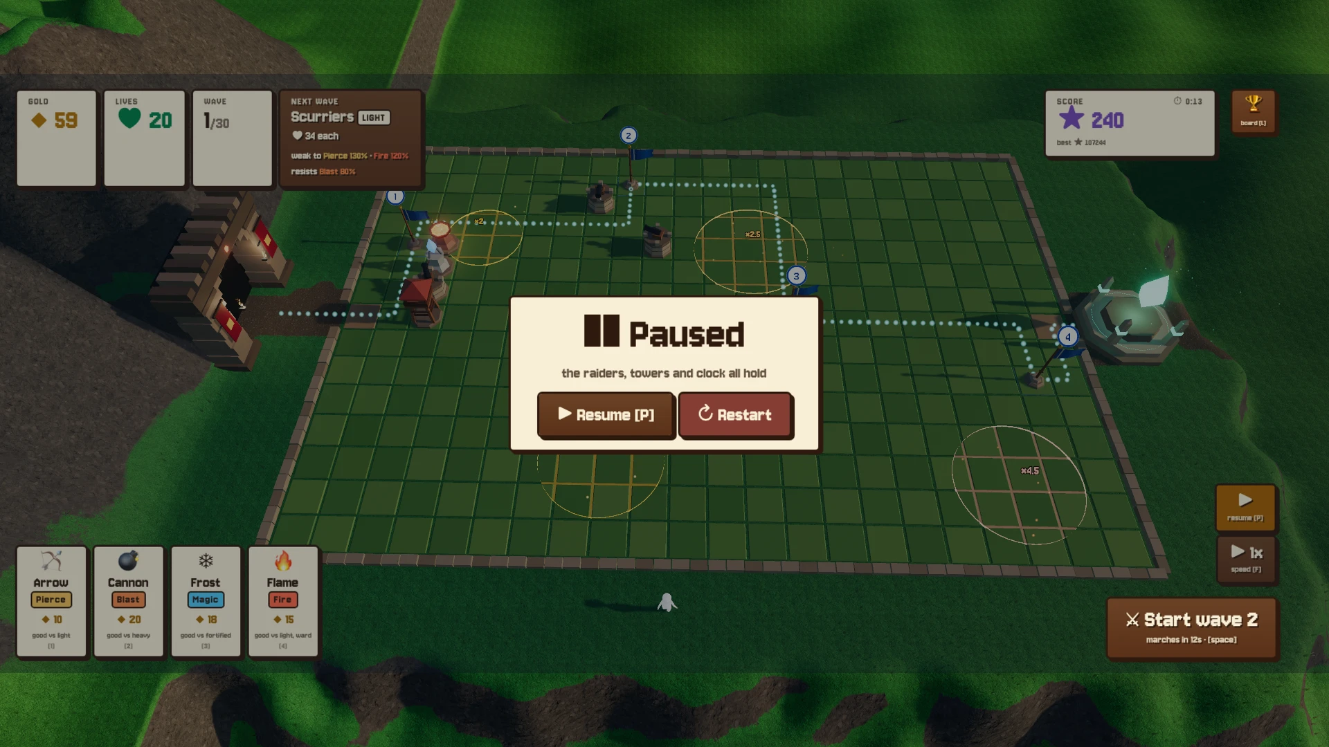 Maze Defense: a moment in the game (1 of 1)