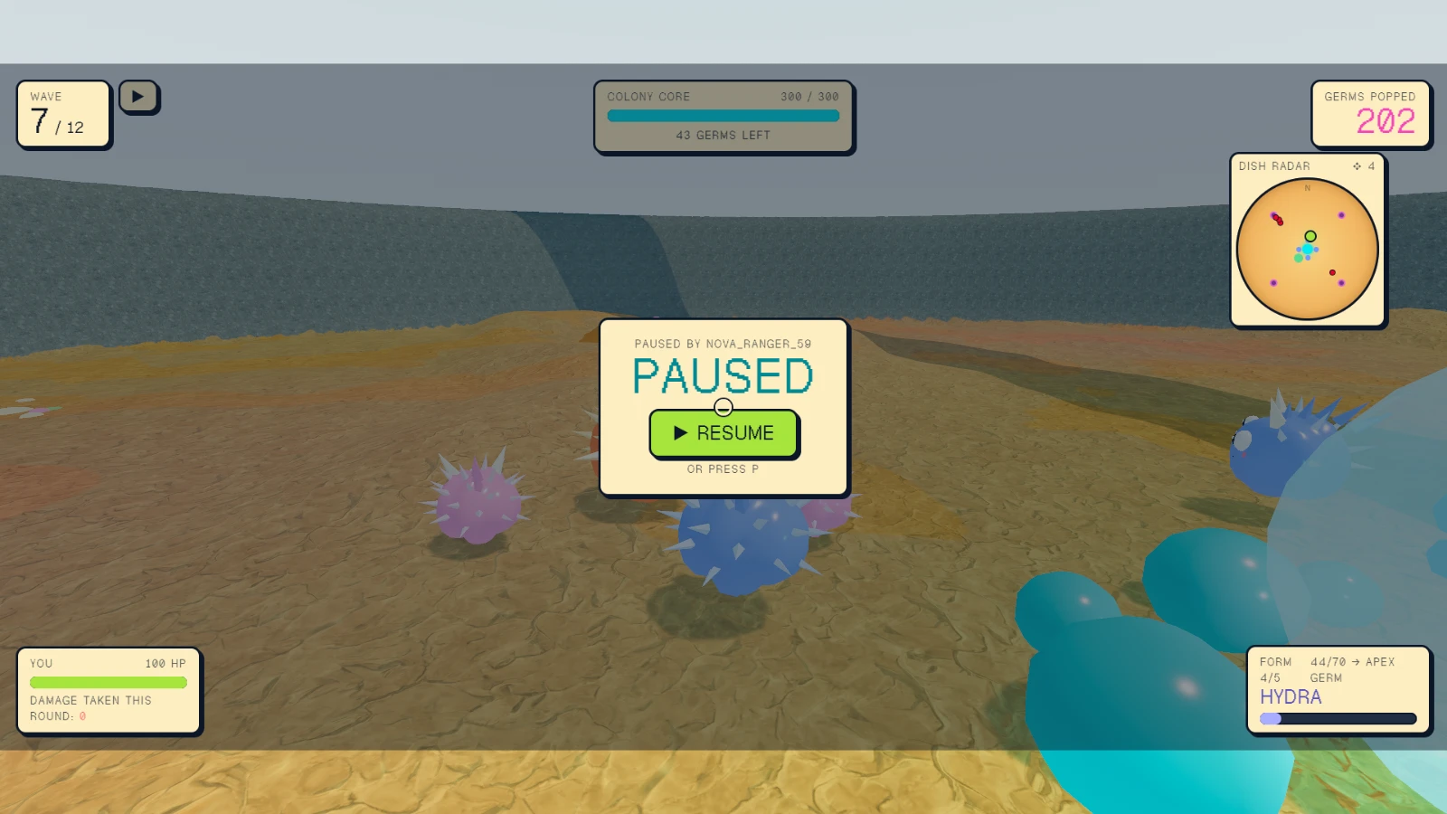 Germs War: a moment in the game (1 of 1)
