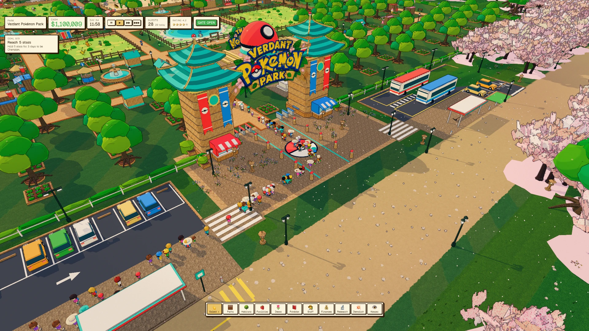 Pokémon Park Tycoon: a moment in the game (1 of 1)