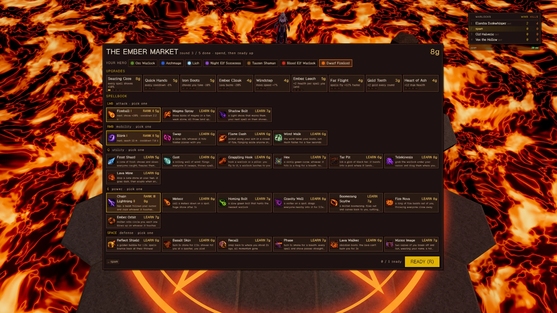 Warlock: a moment in the game (5 of 5)