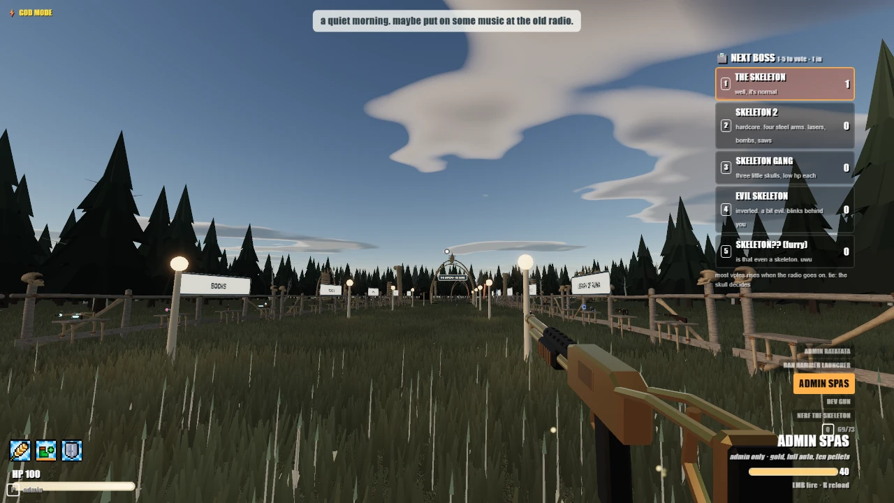 THE SKELETON APPEARS: a moment in the game (1 of 1)