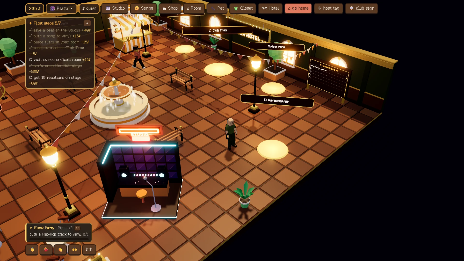 Soda Hotel: a moment in the game (1 of 7)