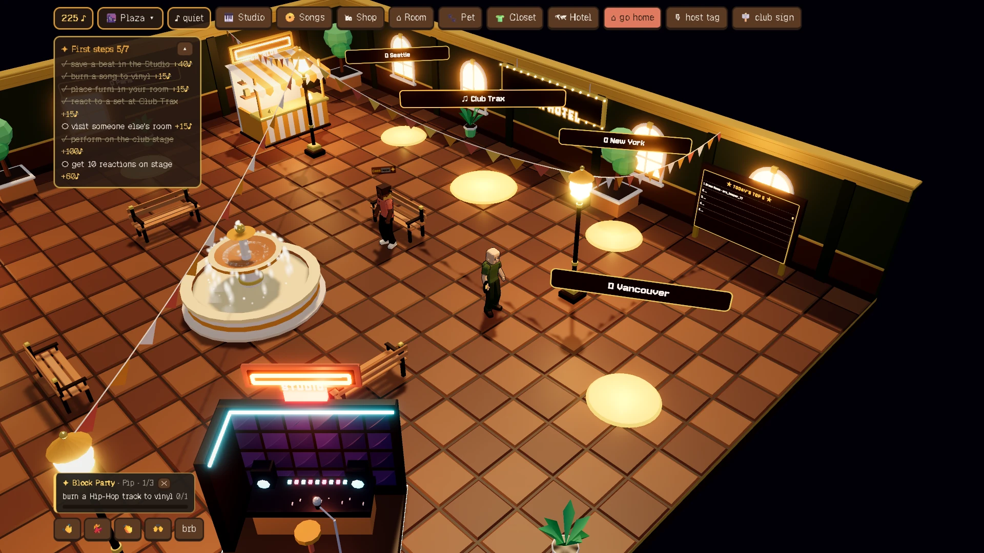 Soda Hotel: a moment in the game (1 of 6)