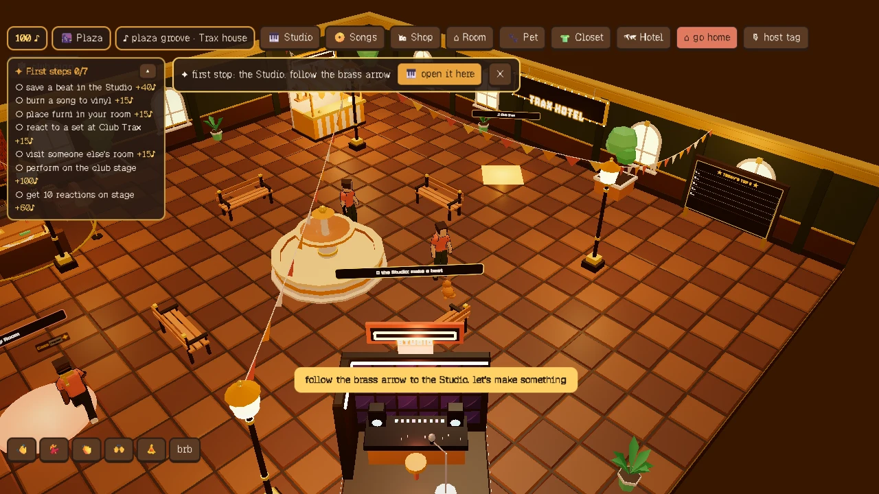 Trax Hotel: a moment in the game (1 of 2)