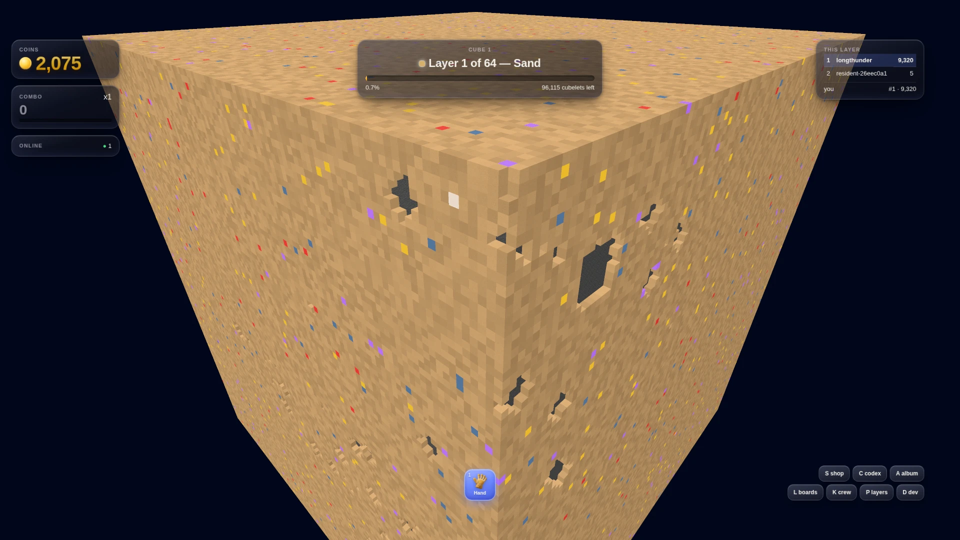 Curiosity Cube: a moment in the game (2 of 4)