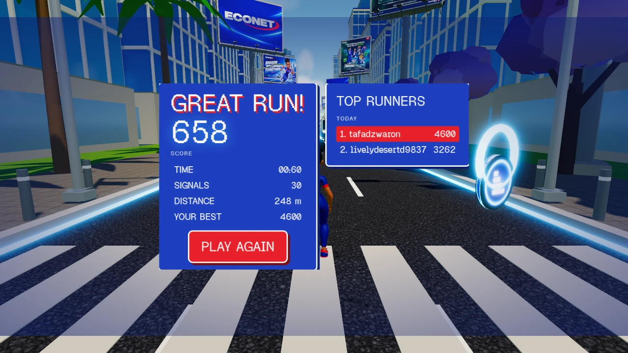 Econet Yamurai Dash: a moment in the game (1 of 1)