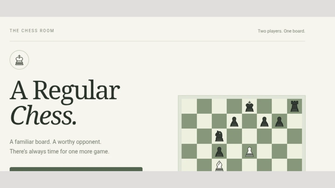 A Regular Chess: a moment in the game (1 of 1)