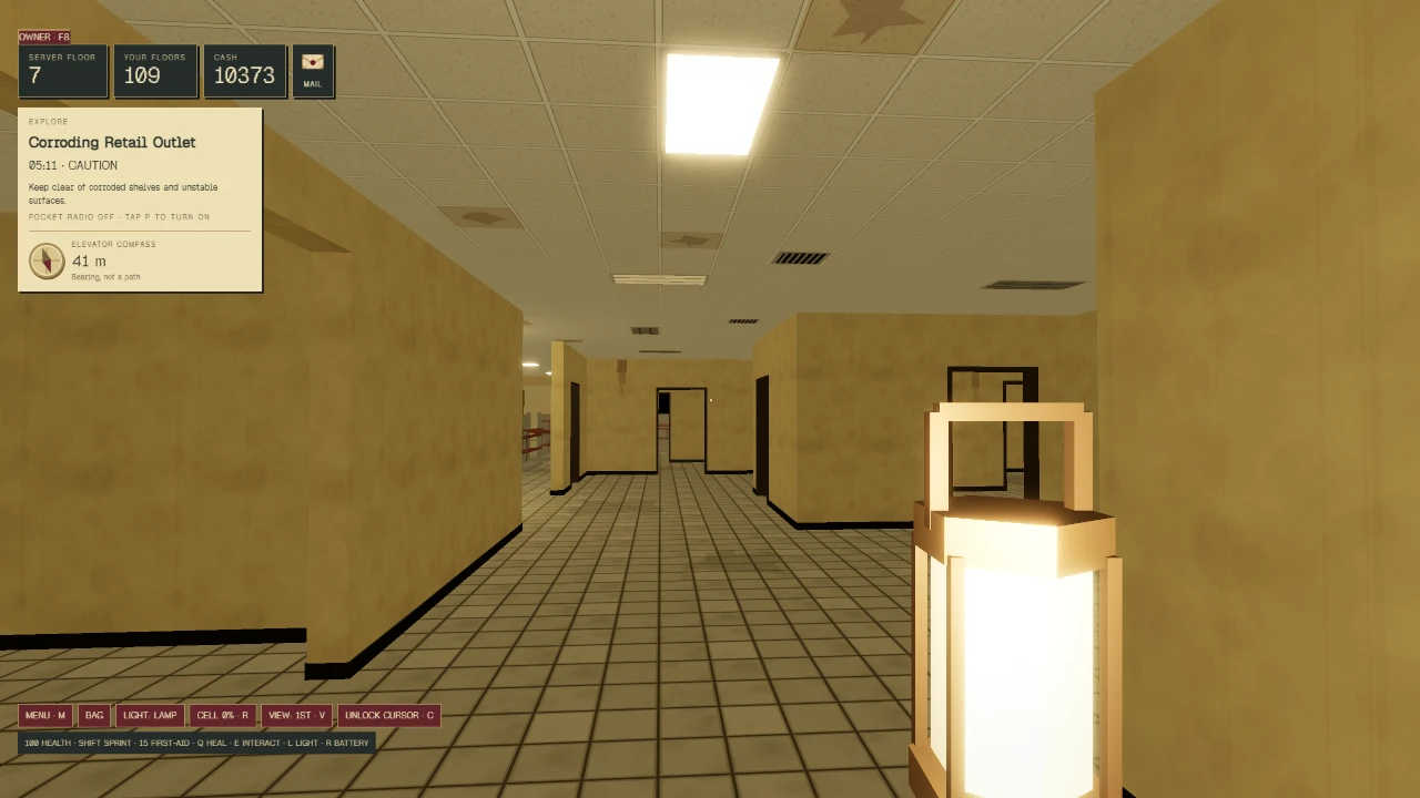 ElevatorRoom: a moment in the game (3 of 5)