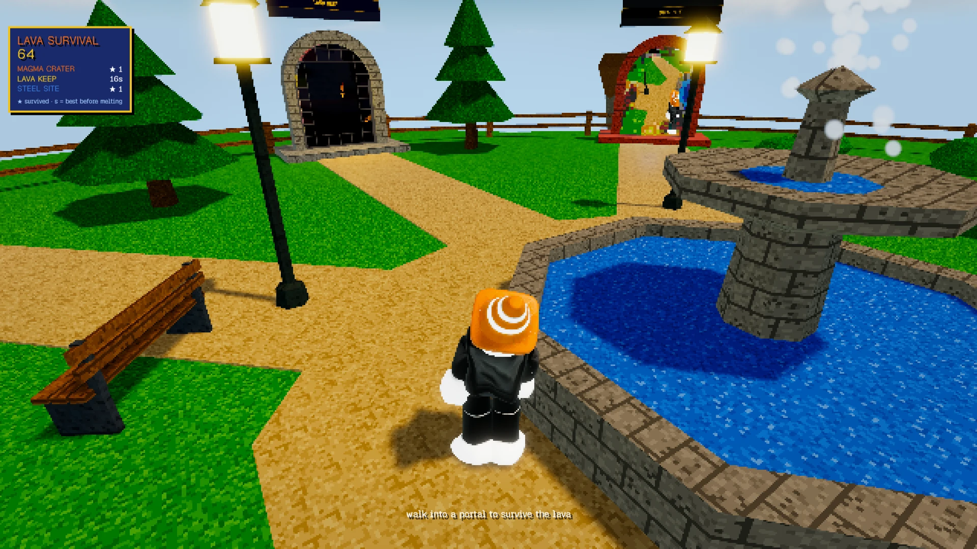 Lava Survival 64: a moment in the game (1 of 2)