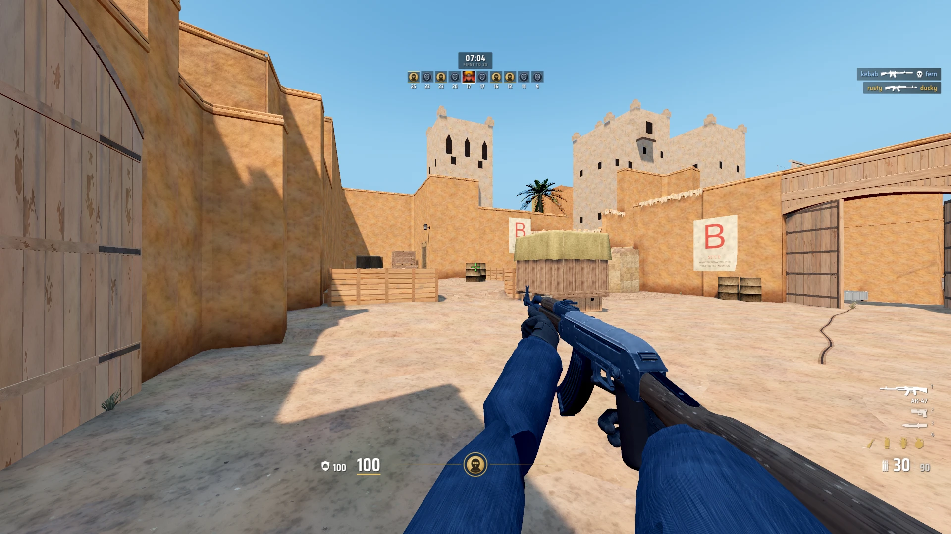 Dust 2 DM: a moment in the game (4 of 4)