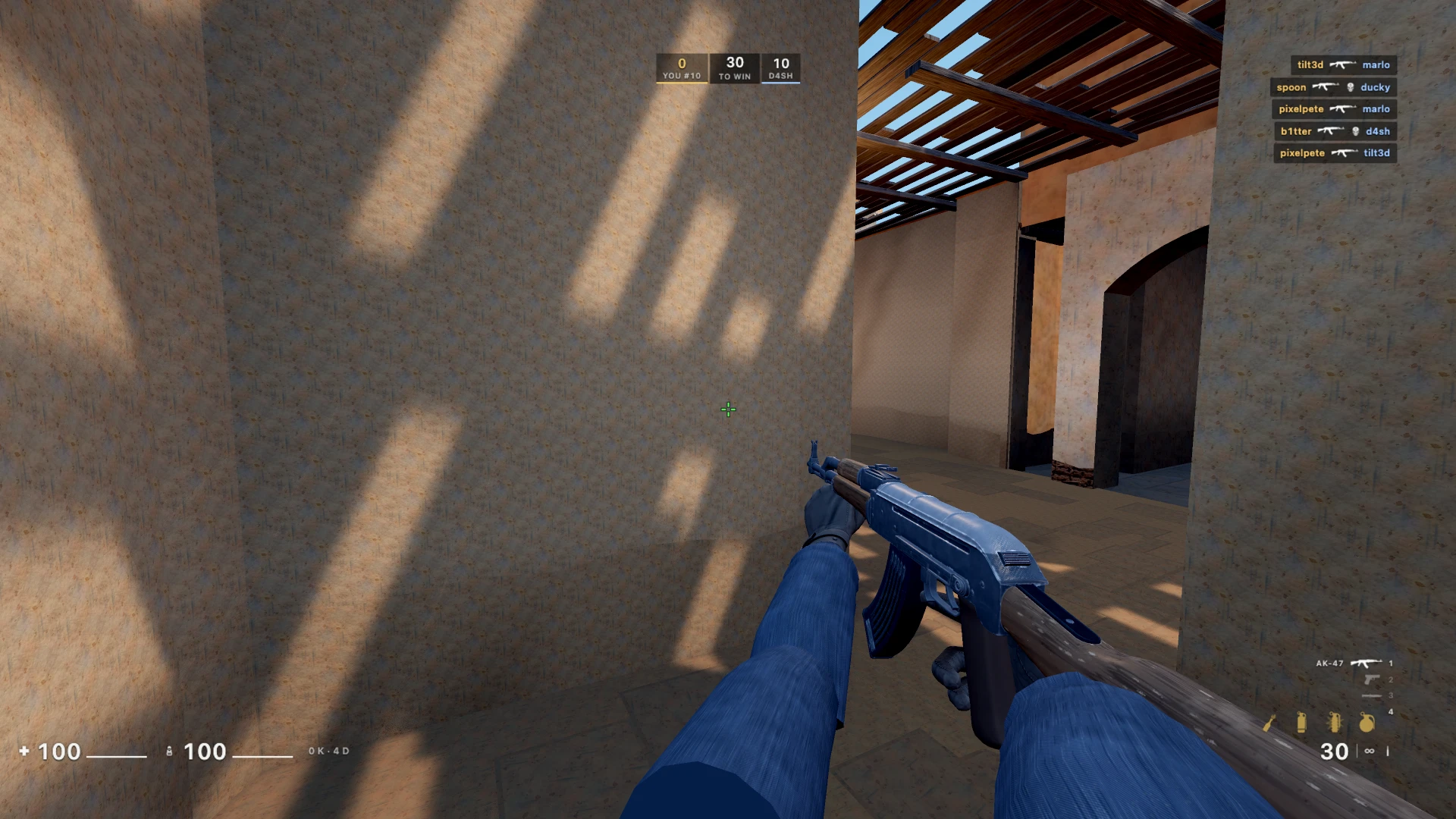 Dust 2 DM: a moment in the game (1 of 2)
