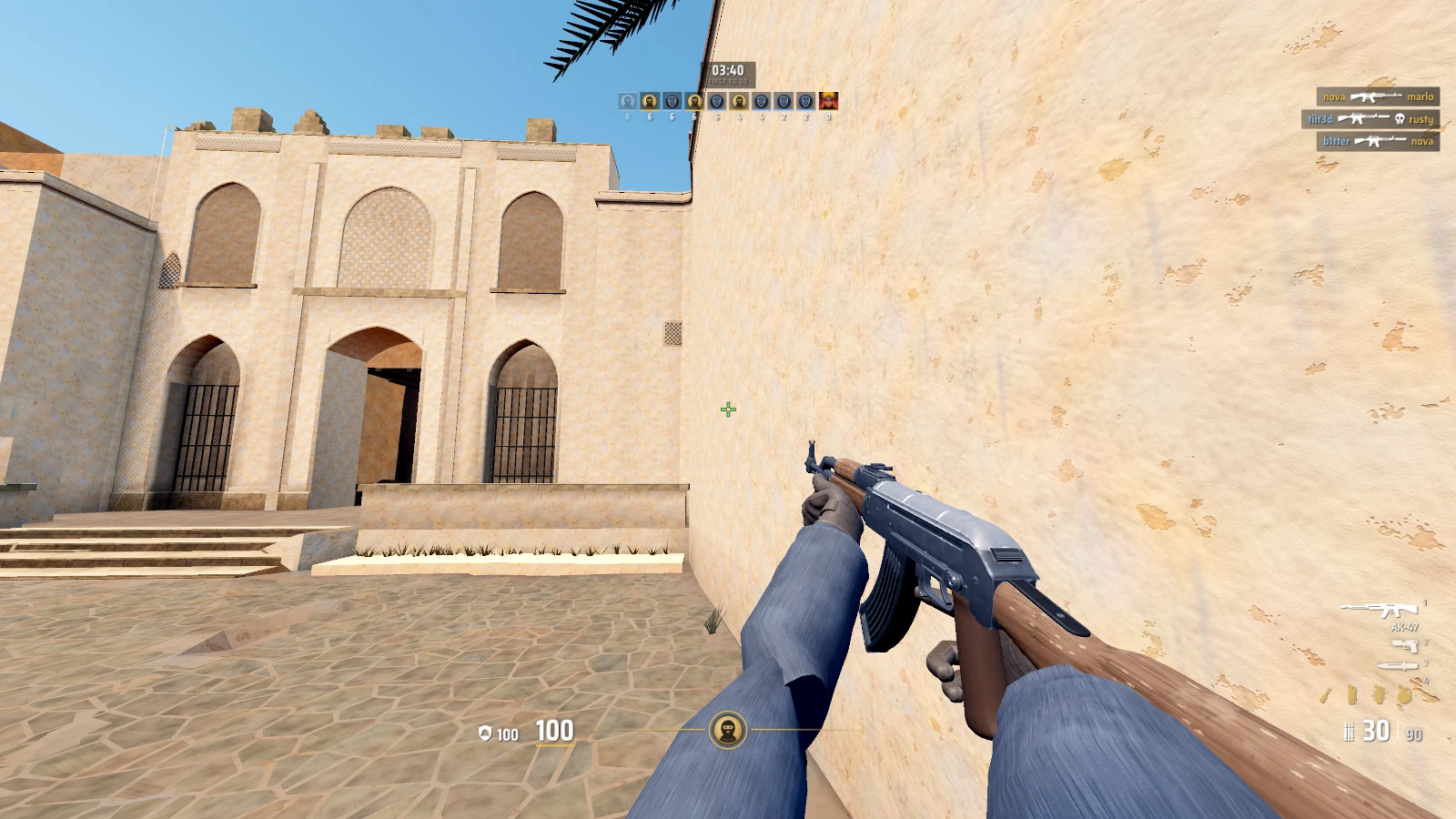 Dust 2 DM: a moment in the game (1 of 4)