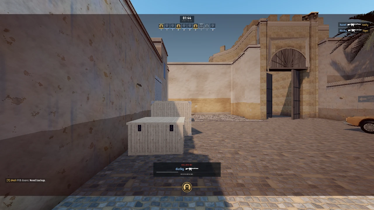 Dust 2 DM: a moment in the game (2 of 4)