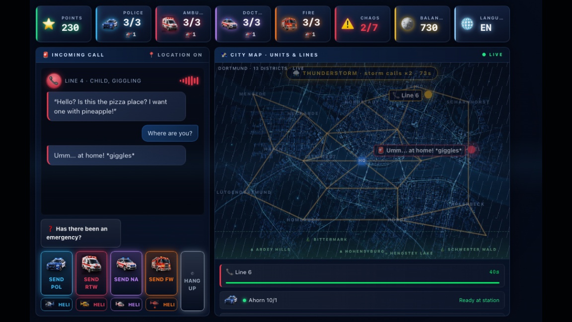 Dispatch 911: a moment in the game (2 of 8)