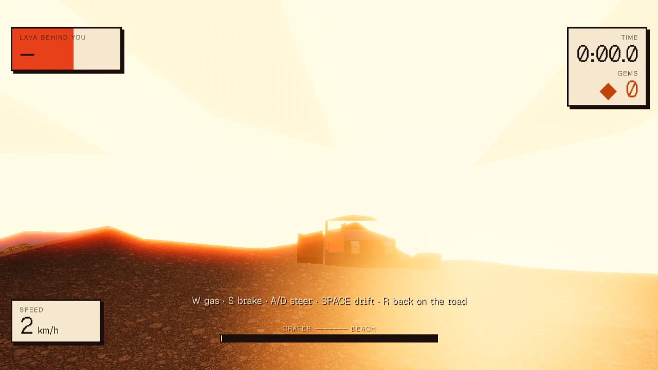 Lava Run: a moment in the game (1 of 2)