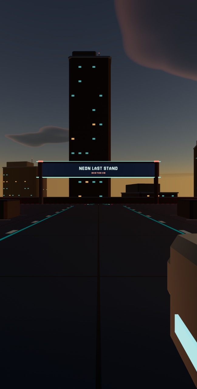 Neon Last Stand: a moment in the game (1 of 1)