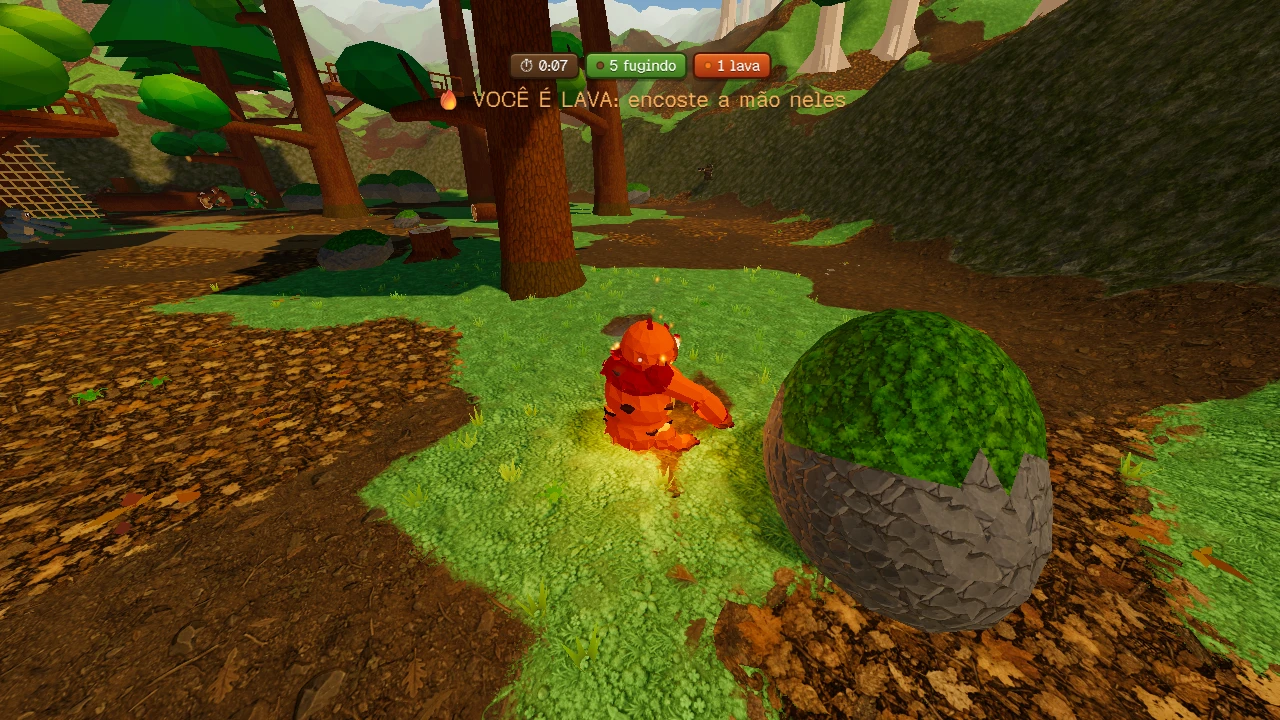 Gorila Pega-Pega: a moment in the game (1 of 3)