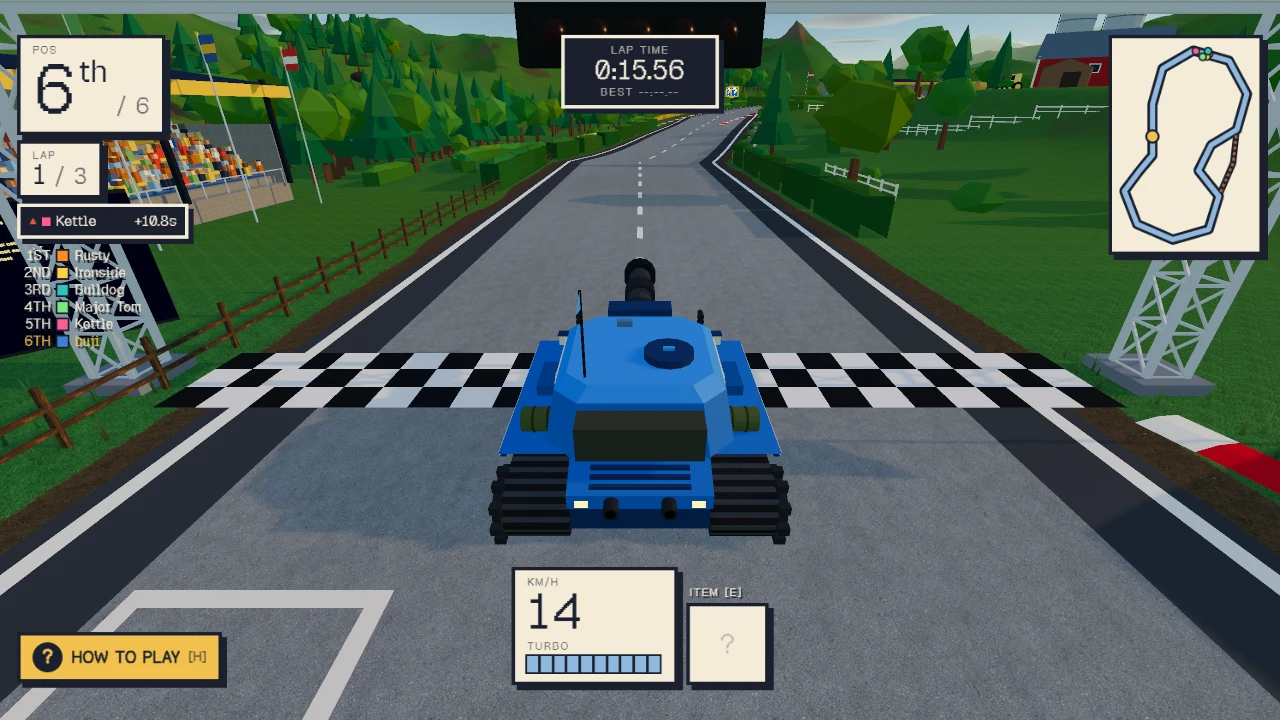 Tank Rally: a moment in the game (1 of 3)