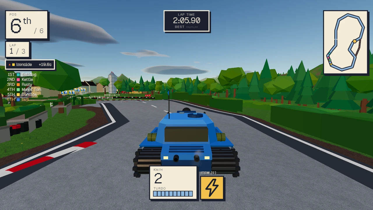 Tank Rally: a moment in the game (3 of 3)