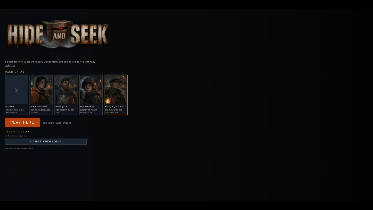 Hide and Seek: a moment in the game (1 of 2)